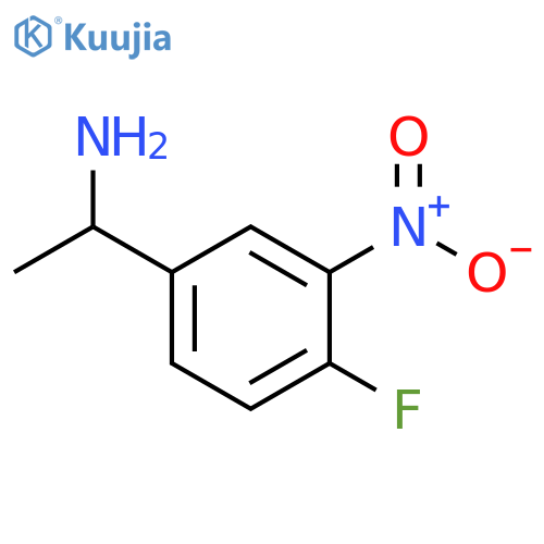 1-(4-fluoro-3-nitrophenyl)ethan-1-amine structure