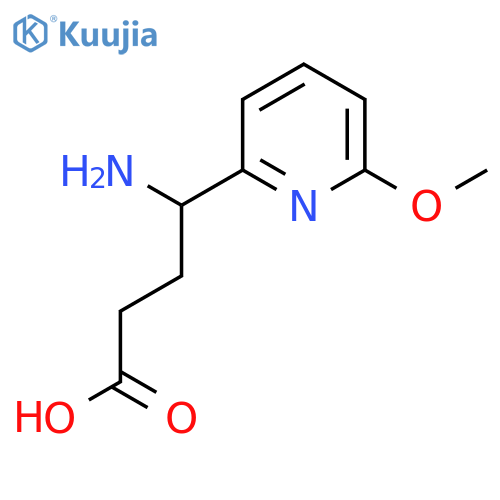 4-amino-4-(6-methoxypyridin-2-yl)butanoic acid structure