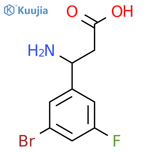 3-AMINO-3-(3-BROMO-5-FLUOROPHENYL)PROPANOIC ACID structure