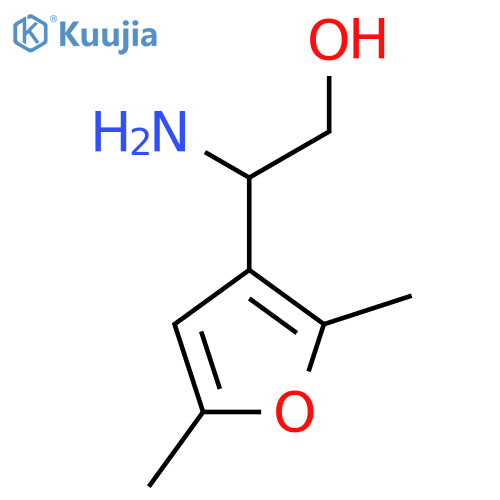 2-amino-2-(2,5-dimethylfuran-3-yl)ethan-1-ol structure
