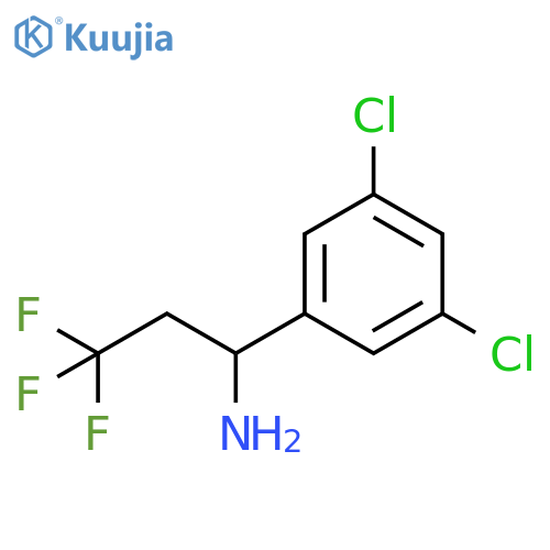 1-(3,5-dichlorophenyl)-3,3,3-trifluoropropan-1-amine structure