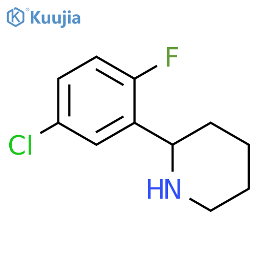 2-(5-chloro-2-fluorophenyl)piperidine structure