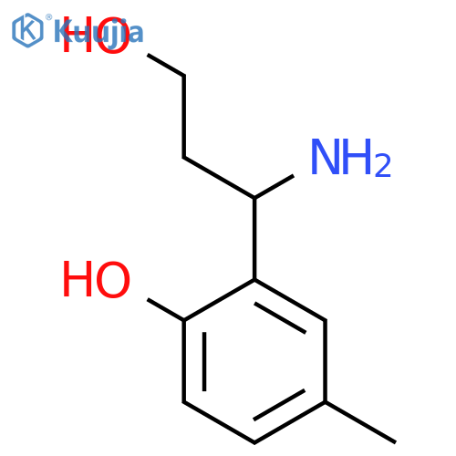 2-(1-AMINO-3-HYDROXYPROPYL)-4-METHYLPHENOL structure