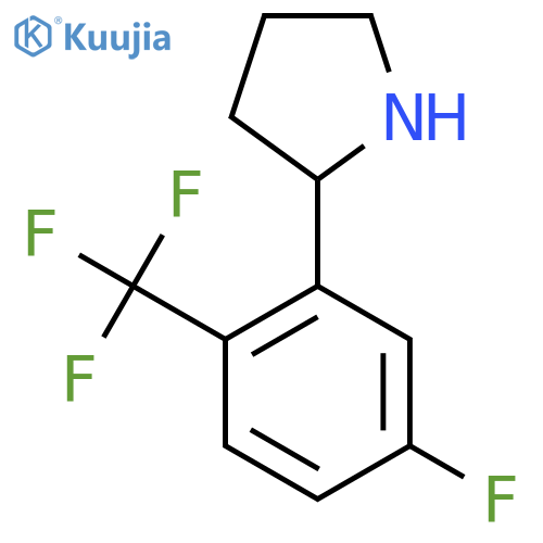 2-5-fluoro-2-(trifluoromethyl)phenylpyrrolidine structure