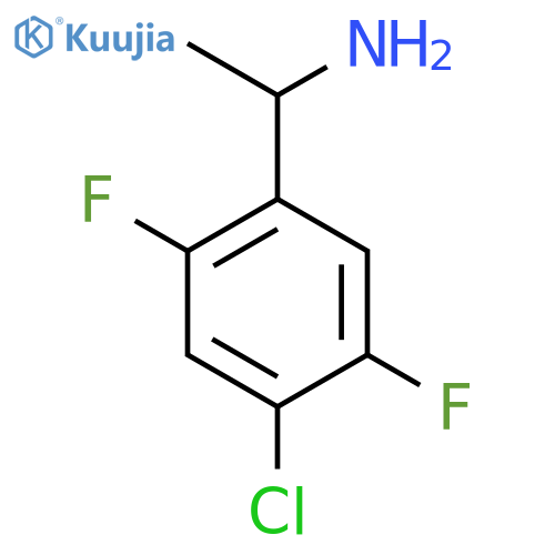 1-(4-Chloro-2,5-difluorophenyl)ethan-1-amine structure