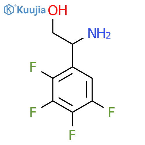 2-amino-2-(2,3,4,5-tetrafluorophenyl)ethan-1-ol structure