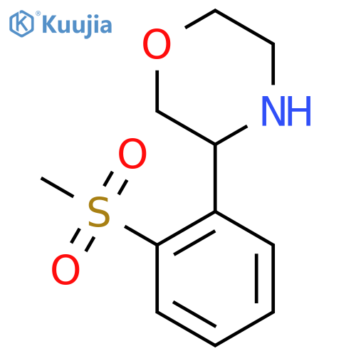 3-(2-methanesulfonylphenyl)morpholine structure