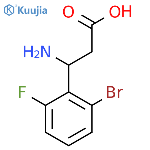 3-AMINO-3-(2-BROMO-6-FLUOROPHENYL)PROPANOIC ACID structure