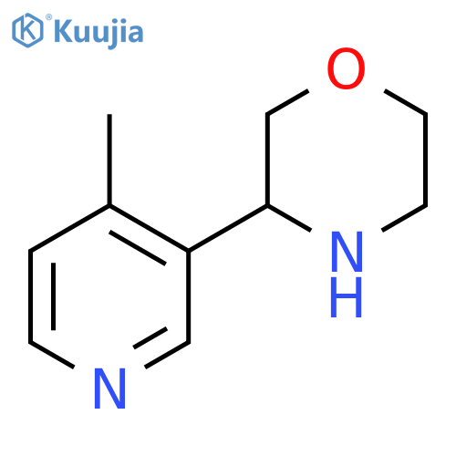 3-(4-methylpyridin-3-yl)morpholine structure