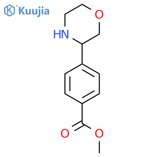 methyl 4-(morpholin-3-yl)benzoate structure