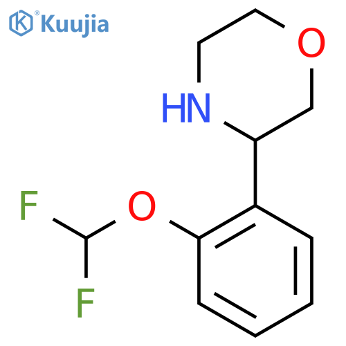 3-2-(difluoromethoxy)phenylmorpholine structure