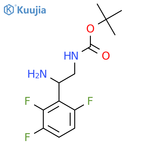 tert-butyl N-2-amino-2-(2,3,6-trifluorophenyl)ethylcarbamate structure