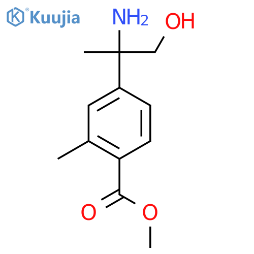 methyl 4-(2-amino-1-hydroxypropan-2-yl)-2-methylbenzoate structure