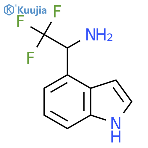 2,2,2-trifluoro-1-(1H-indol-4-yl)ethan-1-amine structure