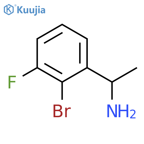 1-(2-bromo-3-fluorophenyl)ethan-1-amine structure