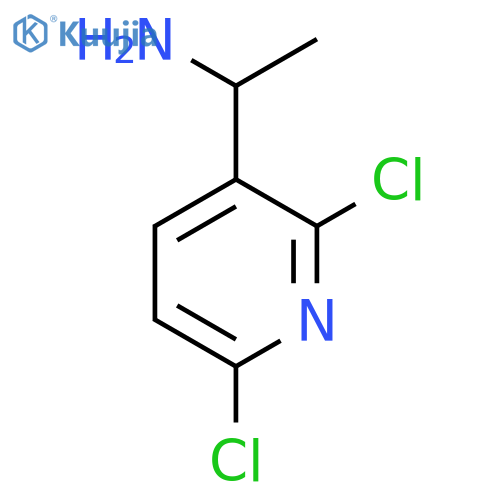 1-(2,6-dichloropyridin-3-yl)ethan-1-amine structure
