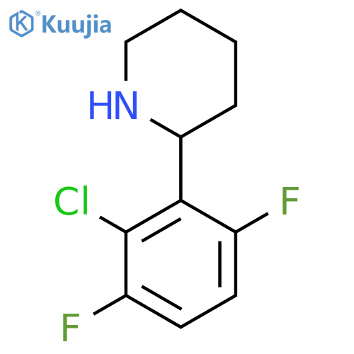 2-(2-chloro-3,6-difluorophenyl)piperidine structure