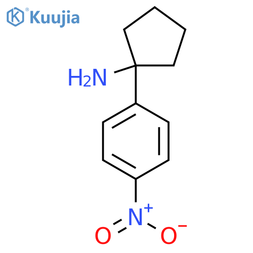 1-(4-nitrophenyl)cyclopentan-1-amine structure