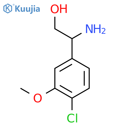 2-AMINO-2-(4-CHLORO-3-METHOXYPHENYL)ETHAN-1-OL structure