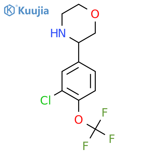 3-3-chloro-4-(trifluoromethoxy)phenylmorpholine structure
