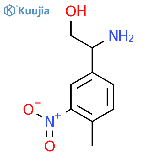 2-amino-2-(4-methyl-3-nitrophenyl)ethan-1-ol structure