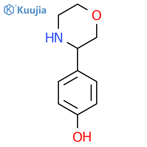 4-(morpholin-3-yl)phenol structure