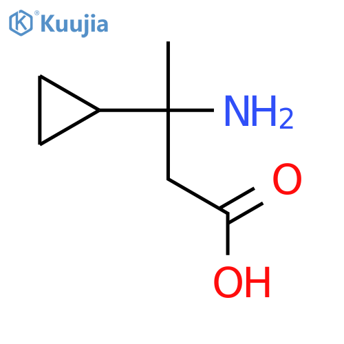 3-Amino-3-cyclopropylbutanoic acid structure
