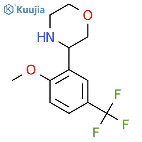 3-2-methoxy-5-(trifluoromethyl)phenylmorpholine structure