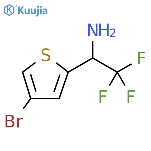 1-(4-bromothiophen-2-yl)-2,2,2-trifluoroethan-1-amine structure