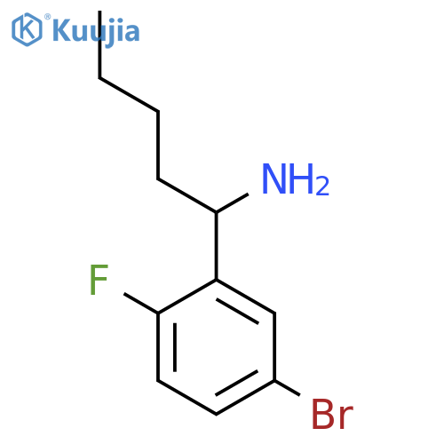 1-(5-BROMO-2-FLUOROPHENYL)PENTAN-1-AMINE structure