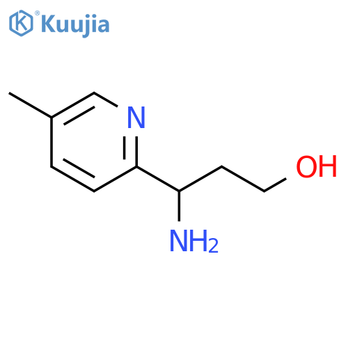 3-amino-3-(5-methylpyridin-2-yl)propan-1-ol structure