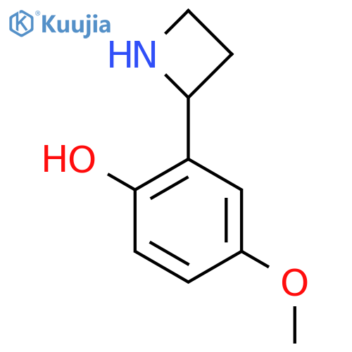 2-(azetidin-2-yl)-4-methoxyphenol structure