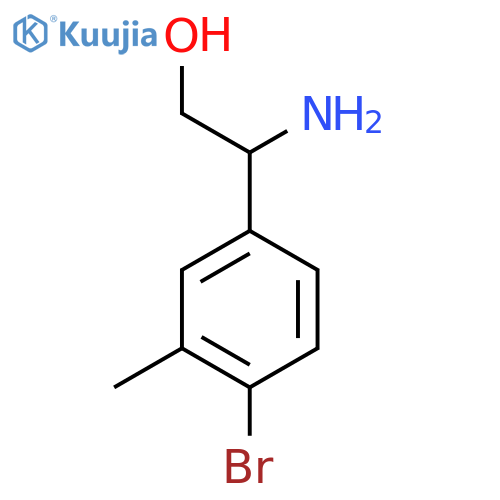 2-AMINO-2-(4-BROMO-3-METHYLPHENYL)ETHAN-1-OL structure