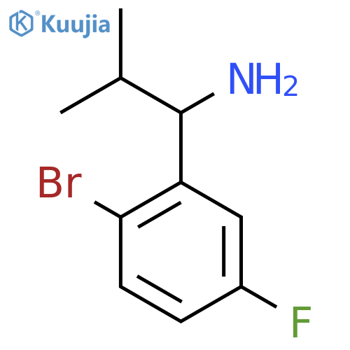 1-(2-BROMO-5-FLUOROPHENYL)-2-METHYLPROPYLAMINE structure
