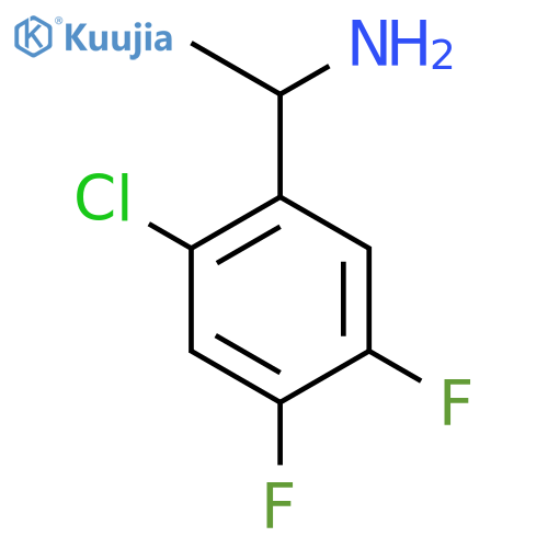 1-(2-chloro-4,5-difluorophenyl)ethan-1-amine structure