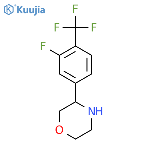 3-3-fluoro-4-(trifluoromethyl)phenylmorpholine structure