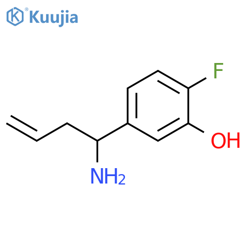 5-(1-AMINOBUT-3-EN-1-YL)-2-FLUOROPHENOL structure
