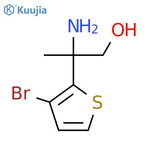 2-Amino-2-(3-bromothiophen-2-yl)propan-1-ol structure