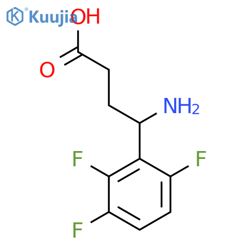4-amino-4-(2,3,6-trifluorophenyl)butanoic acid structure