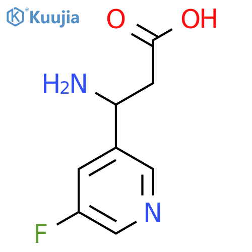 3-amino-3-(5-fluoropyridin-3-yl)propanoic acid structure