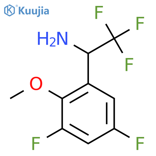 1-(3,5-difluoro-2-methoxyphenyl)-2,2,2-trifluoroethan-1-amine structure