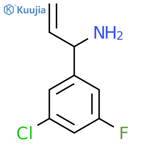 1-(3-CHLORO-5-FLUOROPHENYL)PROP-2-EN-1-AMINE structure