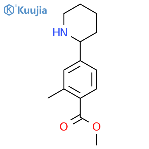 methyl 2-methyl-4-(piperidin-2-yl)benzoate structure
