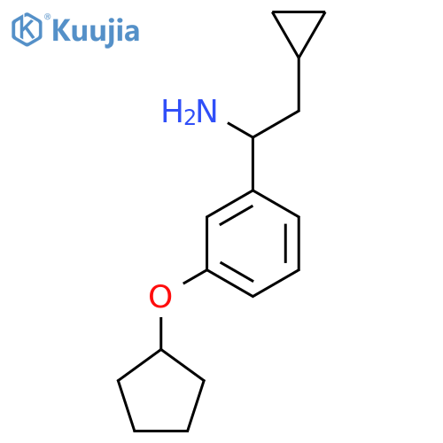 1-(3-CYCLOPENTYLOXYPHENYL)-2-CYCLOPROPYLETHYLAMINE structure