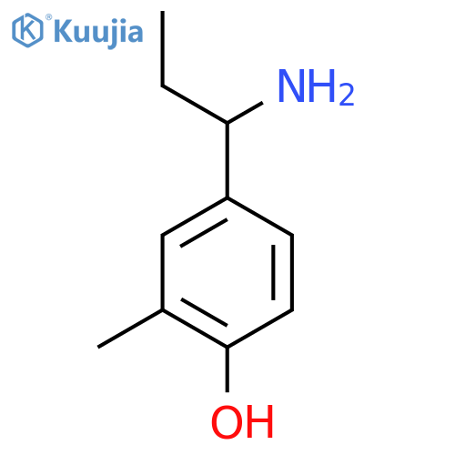 4-(1-AMINOPROPYL)-2-METHYLPHENOL structure