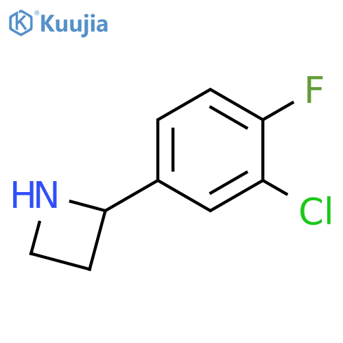 2-(3-chloro-4-fluorophenyl)azetidine structure