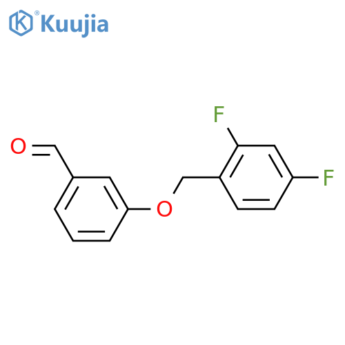 3-[(2,4-difluorophenyl)methoxy]benzaldehyde structure