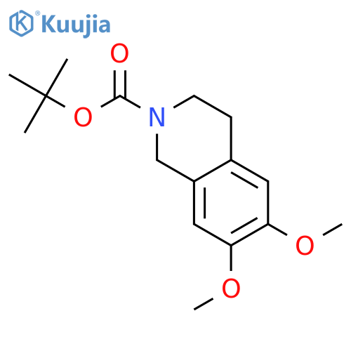 2(1H)-Isoquinolinecarboxylic acid, 3,4-dihydro-6,7-dimethoxy-,1,1-dimethylethyl ester structure