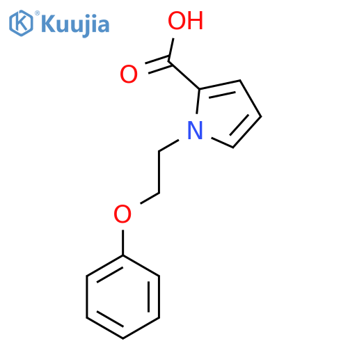 1-(2-Phenoxyethyl)-1H-pyrrole-2-carboxylic acid structure