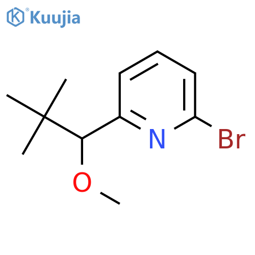 2-Bromo-6-(1-methoxy-2,2-dimethylpropyl)pyridine structure